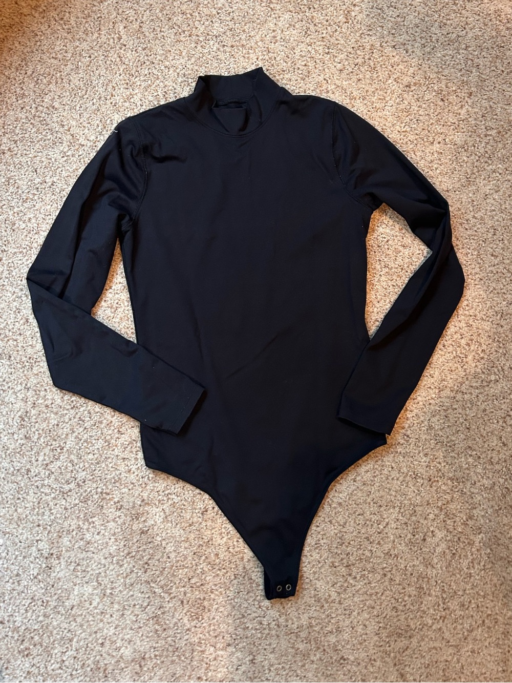 Abercrombie & Fitch Black Long-Sleeve Bodysuit